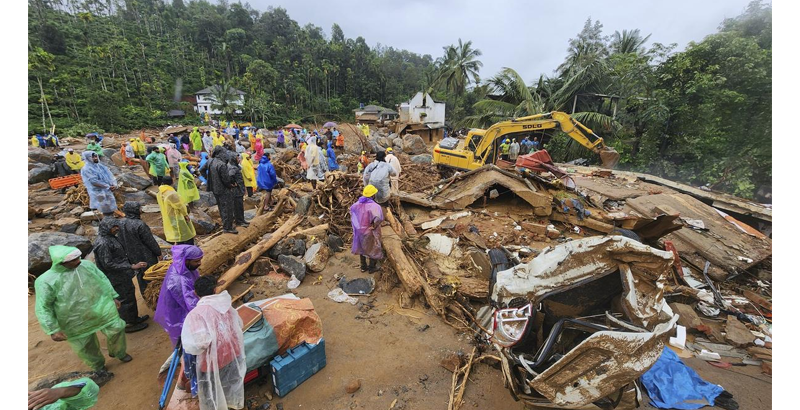 വയനാട് ഉരുള്‍പൊട്ടല്‍ : കേന്ദ്രത്തിന്റെ മുന്നറിയിപ്പ് വന്നത് ദുരന്തം കഴിഞ്ഞതിനുശേഷം