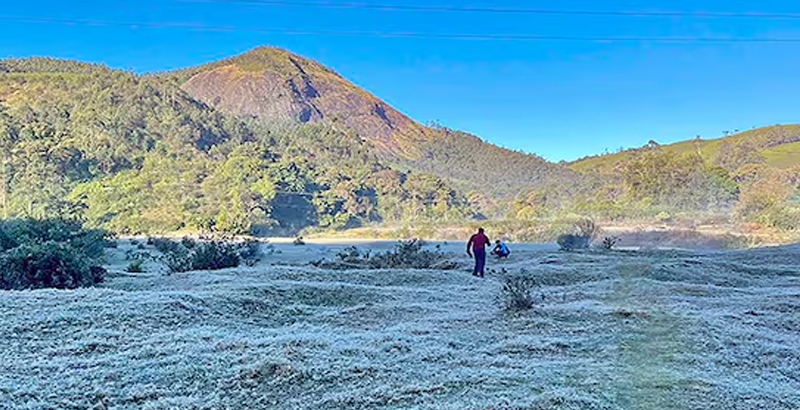 മൂന്നാറില്‍ താപനില പൂജ്യം ഡിഗ്രിക്ക് താഴെ