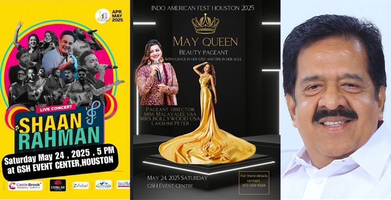 ഹൂസ്റ്റണില്‍ ഇന്‍ഡോ അമേരിക്കന്‍ ഫെസ്റ്റ് മെയ് 24 ന്; രമേശ് ചെന്നിത്തല മുഖ്യാതിഥി