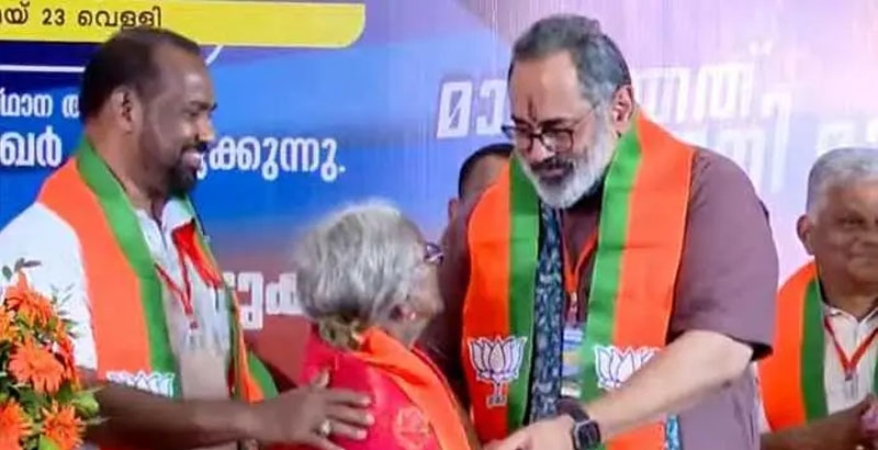ക്ഷേമ പെന്ഷന് മുടങ്ങിയപ്പോള്ഭിക്ഷ എടുത്ത് പ്രതിഷേധിച്ച മറിയക്കുട്ടി ബിജെപിയില് ചേര്ന്നു