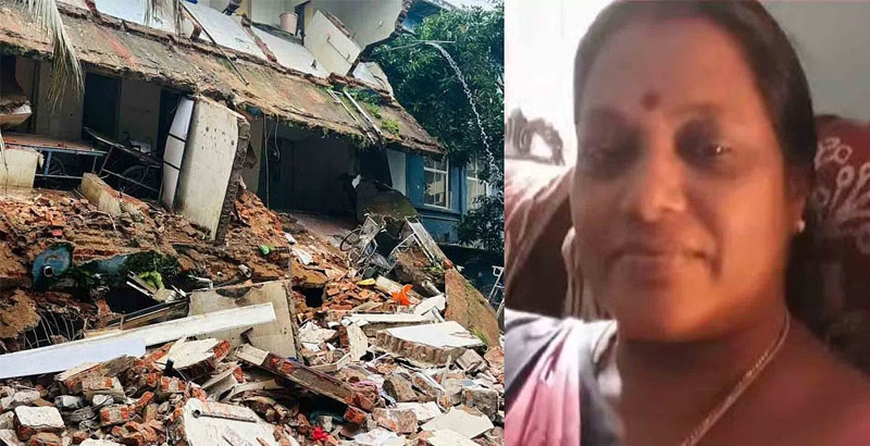 കോട്ടയം മെഡിക്കല്‍ കോളജില്‍ മൂന്നു നില കെട്ടിടം തകര്‍ന്നു; അവശിഷ്ടങ്ങള്‍ക്കിടയില്‍ കുടുങ്ങിയ സ്ത്രീ മരിച്ചു