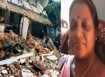 കോട്ടയം മെഡിക്കല്‍ കോളജില്‍ മൂന്നു നില കെട്ടിടം തകര്‍ന്നു; അവശിഷ്ടങ്ങള്‍ക്ക...