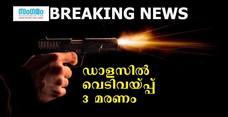 ഡാളസ് ഓക്ക് ക്ലിഫില്‍ വെടിവയ്പ്പ് മൂന്ന് മരണം