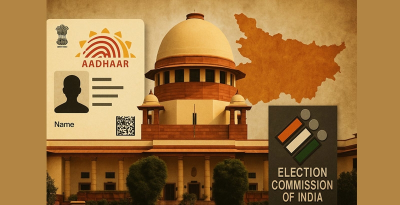 'ആധാർ പൗരത്വത്തിന്റെ നിർണായക തെളിവായി കണക്കാക്കാനാകില്ല'; തെരഞ്ഞെടുപ്പ് കമ്മീഷനെ പിന്തുണച്ച് സുപ്രീംകോടതി
