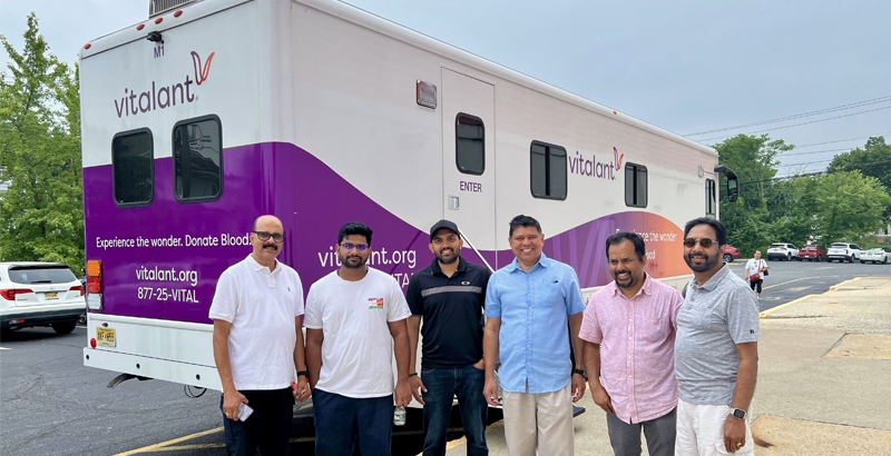 കേരള സമാജം ഓഫ് ന്യൂജേഴ്സി രക്തദാനം സംഘടിപ്പിച്ചു