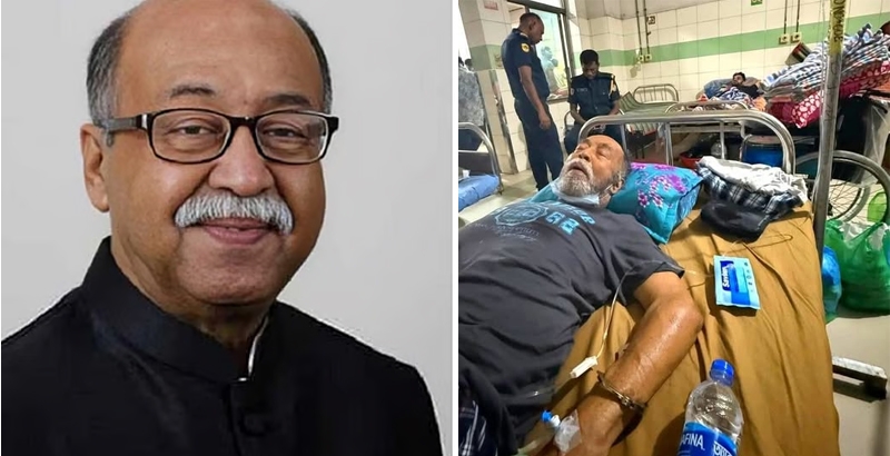ബംഗ്ലാദേശ് മുന്‍ മന്ത്രിക്ക് മരണക്കിടക്കയിലും കൈവിലങ്ങ്; സര്‍ക്കാറിനെതിരെ വിമര്‍ശനം