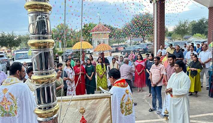 ഹ്യൂസ്റ്റണില്‍ പ്രധാന  തിരുനാളിന് ഭക്തിസാന്ദ്രമായ കൊടിയേറ്റ്