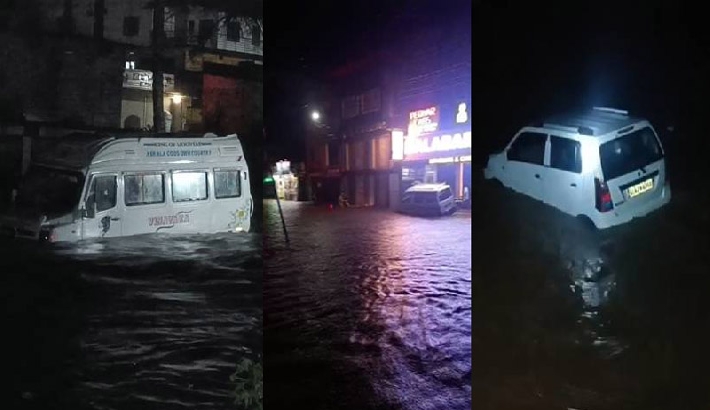 കനത്ത മഴയില്‍ ഇടുക്കി മുങ്ങുന്നു ; ടൗണുകള്‍ വെള്ളത്തിനടയിലായി, മുല്ലപ്പെരിയാര്‍ അണക്കെട്ട് തുറക്കും