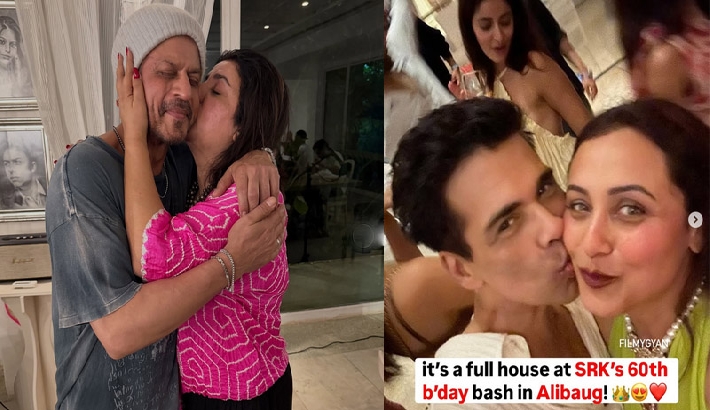 ഷാരൂഖ് ഖാന്റെ 60ാം പിറന്നാള്‍ ആലിബാഗില്‍;  ആഘോഷ ചിത്രങ്ങള്‍ പങ്കുവെച്ച് ഫറാ ഖാനും കരണ്‍ ജോഹറും