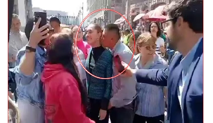 മെക്സിക്കന് പ്രസിഡന്റ ക്ലോഡിയ ഷെയിന്ബൗമിനെ തെരുവില് വെച്ച് ചുംബിക്കാന് ശ്രമം; പ്രതി അറസ്റ്റില് മെക്സിക്കന് പ്രസിഡന്റ ക്ലോഡിയ ഷെയിന്ബൗമിനെ തെരുവില് വെച്ച് ചുംബിക്കാന് ശ്രമം; പ്രതി അറസ്റ്റില്