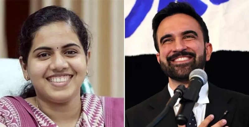 നിയുക്ത ന്യൂയോര്ക്ക് മേയര് സൊഹ്റാന് മംദാനിയെ തിരുവനന്തപുരത്തേക്ക് ക്ഷണിച്ച് മേയര് ആര്യ രാജ...