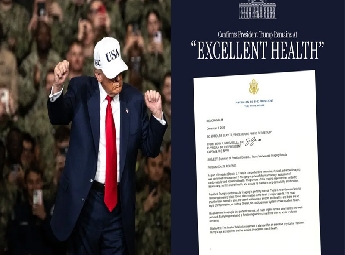 ട്രംപിന്റെ ആരോഗ്യം 'എക്‌സലന്റ്';  എം.ആര്‍.ഐ. റിപ്പോര്‍ട്ട് പുറത്തുവിട്ട് വൈറ്റ് ഹൗസ്