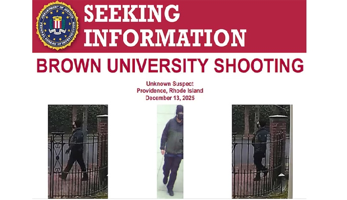 ബ്രൗണ് സര്വകലാശാല വെടിവെപ്പ്: പ്രതിയെന്ന് സംശയിക്കുന്നയാളുടെ പുതിയ സിസിടിവി ദൃശ്യങ്ങള് പുറത്ത് ബ്രൗണ് സര്വകലാശാല വെടിവെപ്പ്: പ്രതിയെന്ന് സംശയിക്കുന്നയാളുടെ പുതിയ സിസിടിവി ദൃശ്യങ്ങള് പുറത്ത്