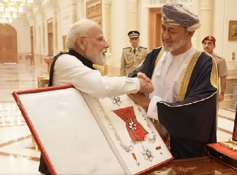 മോഡിക്ക് ഒമാന്റെ പരമോന്നത ബഹുമതി; ഡൽഹി– മസ്കറ്റ് വ്യാപാര കരാർ ഒപ്പുവച്ചു