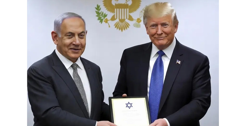 ഫിഫയ്ക്ക് പിന്നാലെ ഇസ്രായേല്‍ വകയും ട്രംപിന് സമാധാന പുരസ്‌ക്കാരം