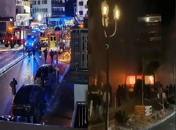 പുതുവത്സരാഘോഷത്തിനിടെ സ്വിസ് സ്‌കി റിസോര്‍ട്ടില്‍ സ്‌ഫോടനം; 40 പേര്‍ മരിച്ചെന്ന് സംശയം