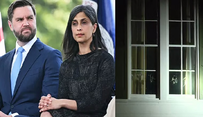 ജെ ഡി വാന്‍സിന്റെ വസതിക്കു നേരെ ആക്രമണം