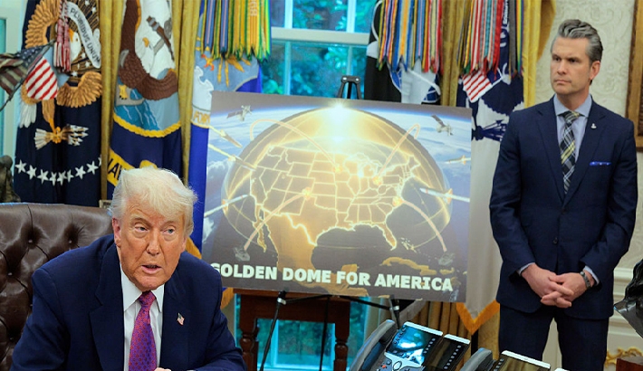 നാം നിര്‍മ്മിക്കുന്ന ഗോള്‍ഡന്‍ ഡോമിന് ഗ്രീന്‍ലാന്‍ഡ് നിര്‍ണായകം': ട്രംപ്