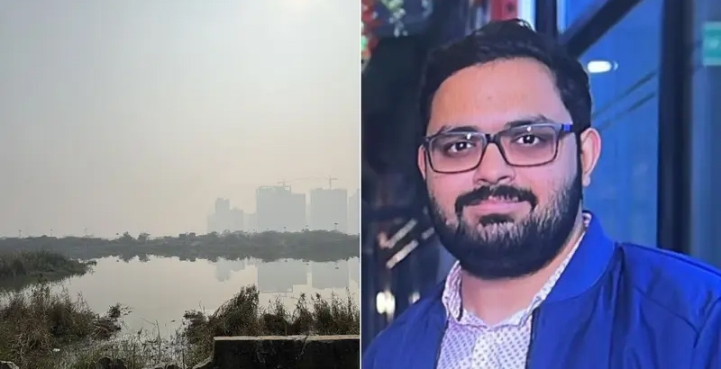 മൂടല്‍മഞ്ഞില്‍ കുഴിയിലേക്ക് വീണ കാറില്‍ കുടുങ്ങി നോയിഡയിലെ ടെക്കി മരിച്ചു