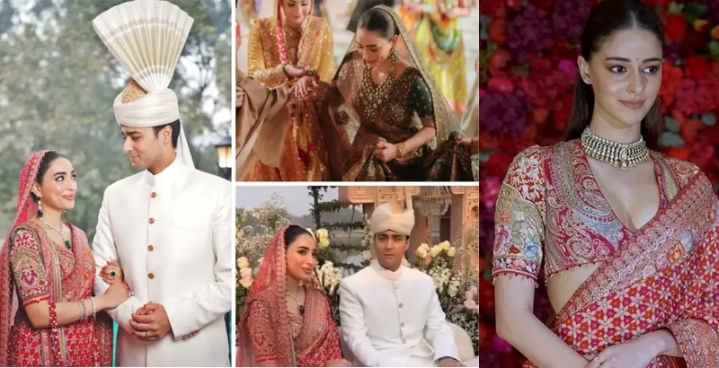 നവാസ് ഷരീഫിന്റെ കൊച്ചുമകന്റെ വിവാഹം: ഇന്ത്യൻ ഡിസൈനർമാരുടെ വേഷം ധരിച്ച് വധു,...