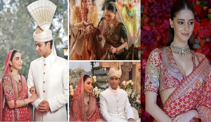 നവാസ് ഷരീഫിന്റെ കൊച്ചുമകന്റെ വിവാഹം: ഇന്ത്യൻ ഡിസൈനർമാരുടെ വേഷം ധരിച്ച് വധു, പാകിസ്ഥാനിൽ ചർച്ച
