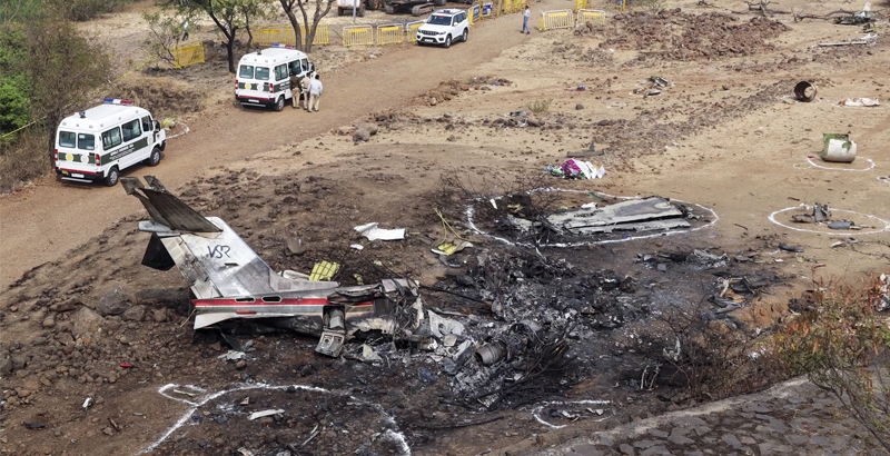 ബറാമതി വിമാനാപകടം; സി ഐ ഡി അന്വേഷണം തുടങ്ങി