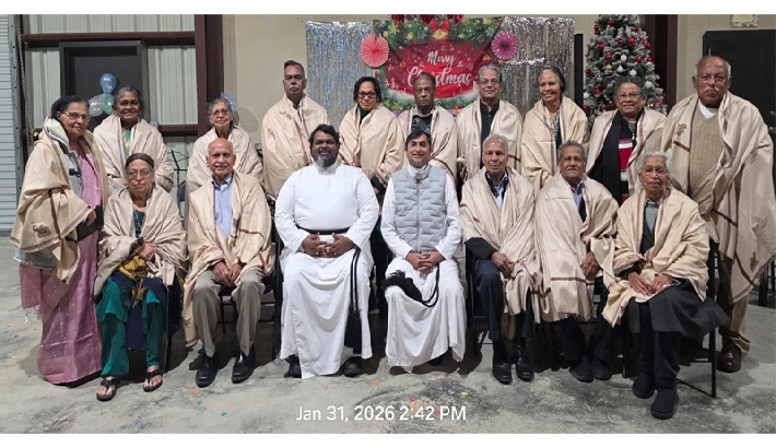 സിനായ് ഏരിയ പ്രയര്‍ ഗ്രൂപ്പ് ക്രിസ്മസ്- പുതുവത്സര ആഘോഷം നടത്തി; മുതിര്‍ന്ന മാതാപിതാക്കളെ പൊന്നാടയണിയിച്ച് ആദരിച്ചു