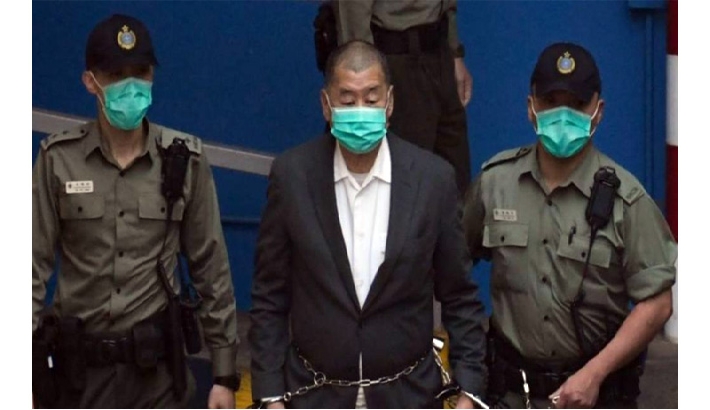 ഹോങ്കോംഗിൽ അഭിപ്രായസ്വാതന്ത്ര്യത്തിന് കനത്ത തിരിച്ചടി: മാധ്യമ വ്യവസായി ജിമ്മി ലൈയ്ക്ക് 20 വർഷം തടവ്