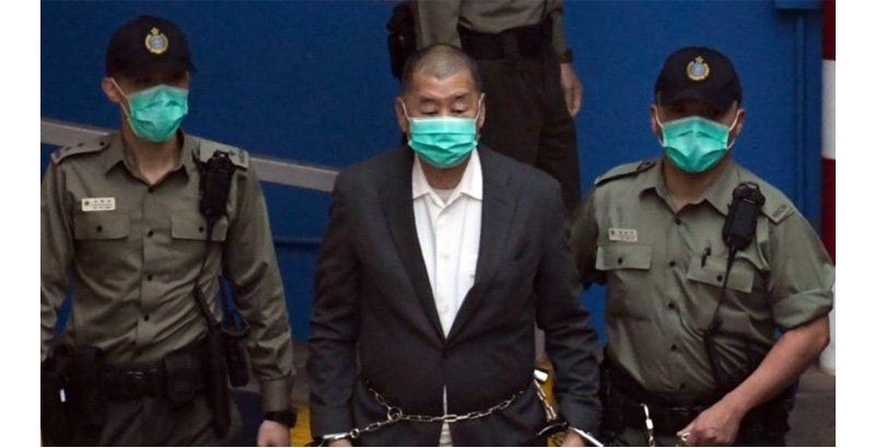 ഹോങ്കോംഗിൽ അഭിപ്രായസ്വാതന്ത്ര്യത്തിന് കനത്ത തിരിച്ചടി: മാധ്യമ വ്യവസായി ജിമ്മി ലൈയ്ക്ക് 20 വർഷം തടവ്