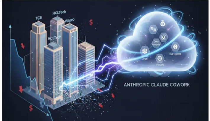 വിപണി കുലുക്കി ക്ലോഡ് 'കോവർക്ക്' : എഐ ഭീതിയിൽ ടെക് ഓഹരികളിൽ 300 ബില്യൺ ഡോളറിന്റെ ഇടിവ്