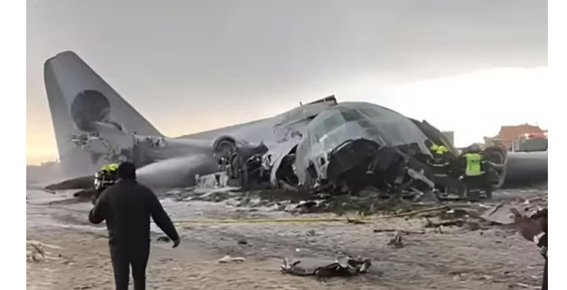 ബൊളീവിയയിൽ വ്യോമസേനാ വിമാനം തകർന്നു വീണു; 15 പേർ മരിച്ചു, 30 പേർക്ക് പരിക്ക്