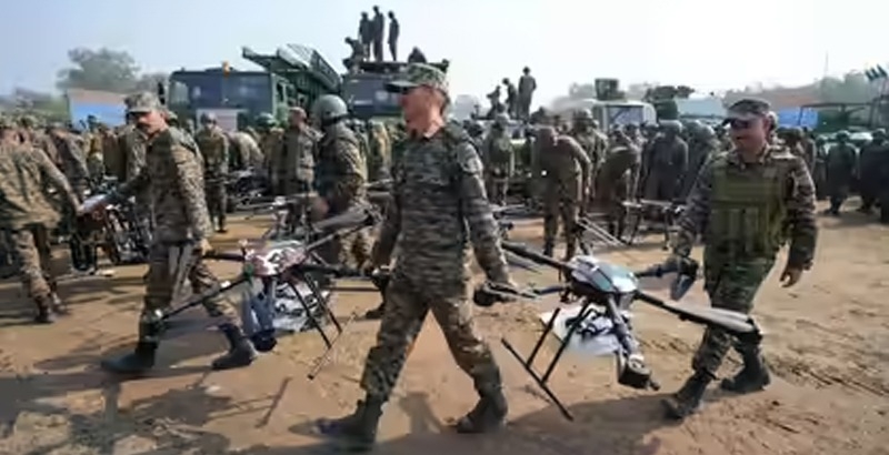 നിയന്ത്രണ രേഖ മറികടന്ന് പാക് ഡ്രോണുകള്‍ ഇന്ത്യയില്‍ പ്രവേശിച്ചു