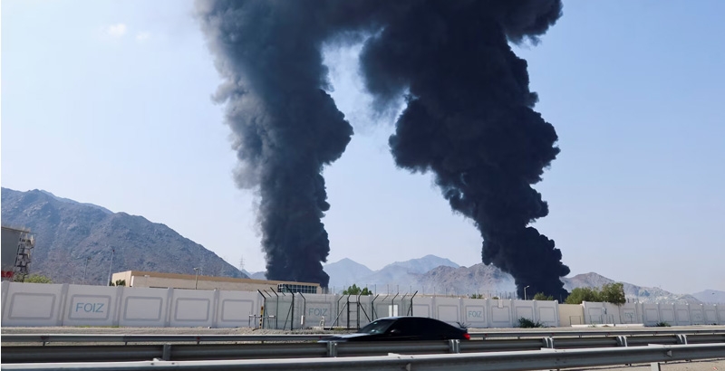 യു എ ഇയിലെ ഫുജൈറയില്‍ ഇറാന്‍ ഡ്രോണ്‍ ആക്രമണം