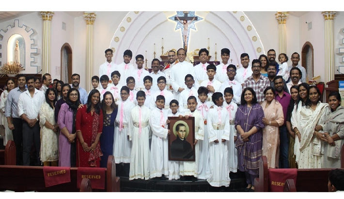 കൊപ്പേൽ സെന്റ് അൽഫോൻസാ ഇടവകയിൽ 25 കുട്ടികൾ അൾത്താര ശുശ്രൂഷയലേക്ക്; ഷിക്കാഗോ രൂപതയുടെ രജതജൂബിലി ദിനത്തിൽ സമുചിതമായ ആഘോഷം