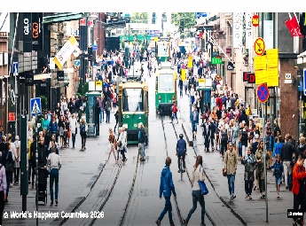 ലോകത്തിലെ ഏറ്റവും സന്തോഷമുള്ള രാജ്യം; തുടർച്ചയായി ഒമ്പതാം വർഷവും  ഫിൻലൻഡിന് ഒന്നാം സ്ഥാനം
