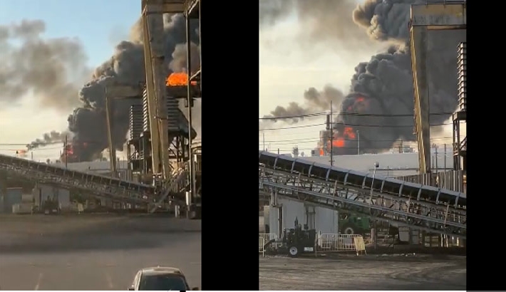 ടെക്‌സസിലെ വാലെറോ റിഫൈനറിയിൽ പൊട്ടിത്തെറി; കനത്ത തീപിടിത്തം, വീടുവിട്ടുപോകരുതെന്ന് പ്രദേശവാസികൾക്ക് നിർദേശം