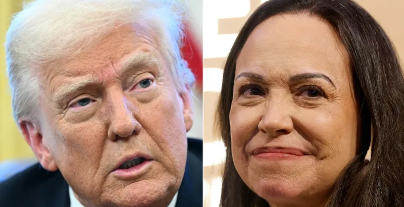 നൊബേല്‍ മെഡല്‍ ട്രംപിന് നല്‍കിയതില്‍ പശ്ചാതാപമില്ലെന്ന് മച്ചാഡോ