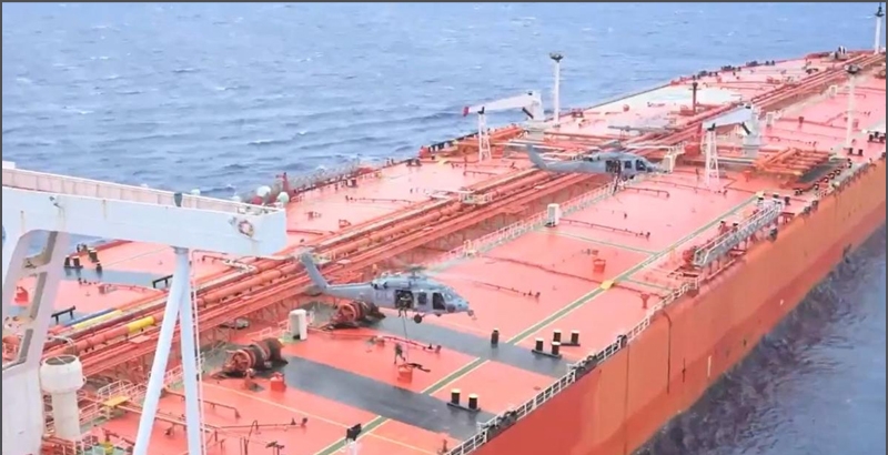 ഇറാനുവേണ്ടി പ്രവര്‍ത്തിച്ച ഓയില്‍ ടാങ്കറില്‍ യു എസ് സൈന്യം കയറി