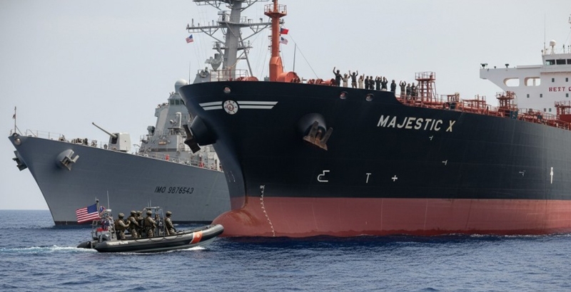 ഇന്ത്യന്‍ മഹാസമുദ്രത്തില്‍ ഇറാനുമായി ബന്ധപ്പെട്ട എണ്ണക്കപ്പല്‍ പിടിച്ചെടുത്തതായി യു എസ്