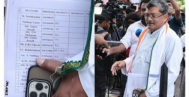 മുഖ്യമന്ത്രി ആര്: പിന്തുണക്കത്ത് ചോര്‍ന്നു; കെ.പി.സി.സി പ്രസിഡന്റ് അടക്കം ഭൂരിപക്ഷം എംഎല്‍എമാരുടെയും പിന്തുണ കെ.സിക്ക്