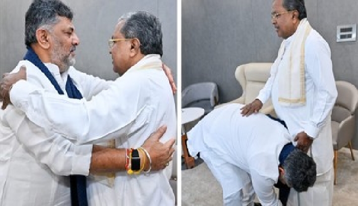 കർണാടകയിൽ ഇനി ഡി.കെ യു​ഗം; സത്യപ്രതിജ്ഞ തിങ്കളാഴ്ച, സിദ്ധരാമയ്യ രാജി നൽകി