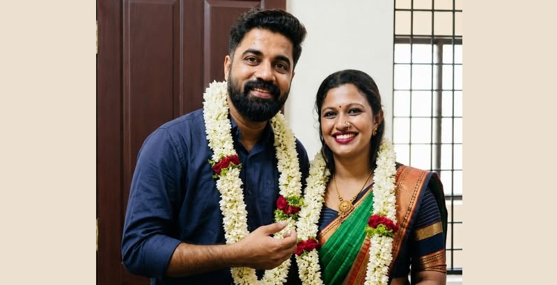 എസ്.എഫ്.ഐ മുൻ നേതാക്കളായ ആർഷോയും വിദ്യയും വിവാഹിതരായി
