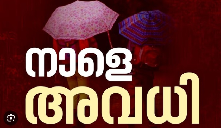 കനത്ത മഴ: കണ്ണൂർ, കാസർകോട് ജില്ലകളിലെ വിദ്യാഭ്യാസ സ്ഥാപനങ്ങള്‍ക്ക് നാളെ അവധി