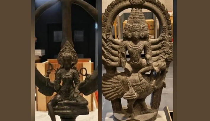 ചോളകാല നന്തിയും ഭദ്രകാളിയുടെ ത്രിശൂലവും ഓസ്ട്രേലിയയിൽ നിന്ന് ഇന്ത്യയിലേക്ക് മടങ്ങിയെത്തുന്നു ചോളകാല നന്തിയും ഭദ്രകാളിയുടെ ത്രിശൂലവും ഓസ്ട്രേലിയയിൽ നിന്ന് ഇന്ത്യയിലേക്ക് മടങ്ങിയെത്തുന്നു