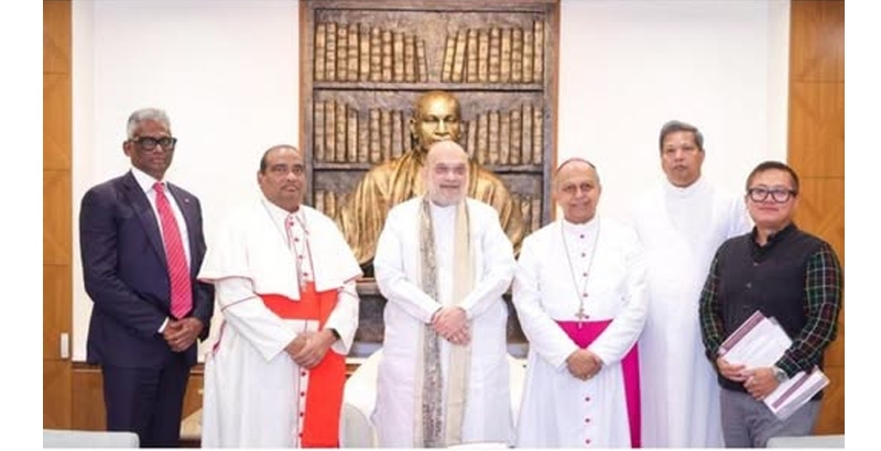 എഫ്‌സിആർഎ ഭേദഗതി മുൻകാല പ്രാബല്യത്തോടെ നടപ്പാക്കില്ല; സഭാ നേതാക്കൾക്ക് അമിത് ഷായുടെ ഉറപ്പ്