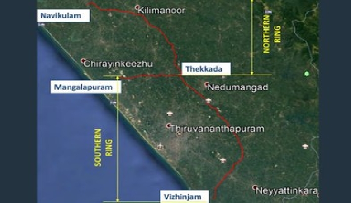 വിഴിഞ്ഞം- നാവായിക്കുളം ഔട്ടര് റിങ് റോഡിന് പാരിസ്ഥിതികാനുമതി; വിഴിഞ്ഞത്തിന്റെ കുതിപ്പിന് പുതിയ നാഴികക്കല്ലാകും വിഴിഞ്ഞം- നാവായിക്കുളം ഔട്ടര് റിങ് റോഡിന് പാരിസ്ഥിതികാനുമതി; വിഴിഞ്ഞത്തിന്റെ കുതിപ്പിന് പുതിയ നാഴികക്കല്ലാകും